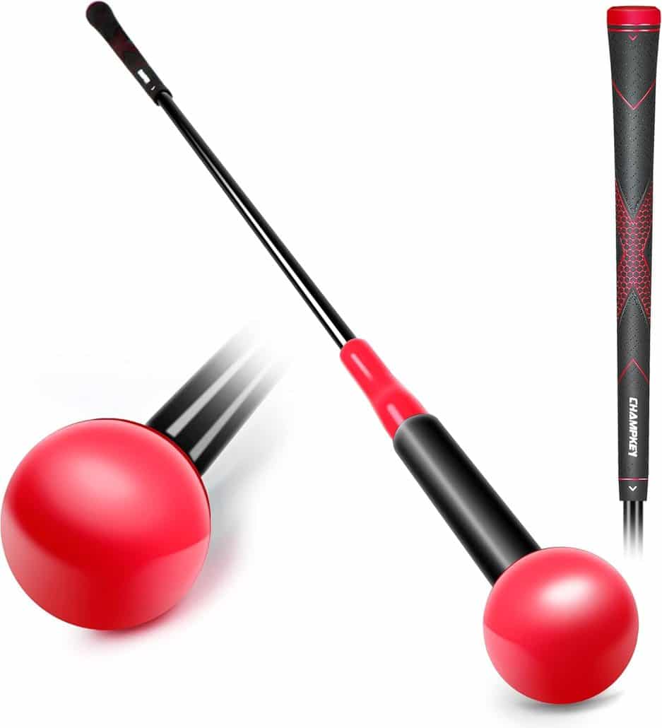 CHAMPKEY Golf Swing Trainer - Tempo Flexibility Training Aids Warm-Up Stick Ideal for Golf Indoor Outdoor Practice