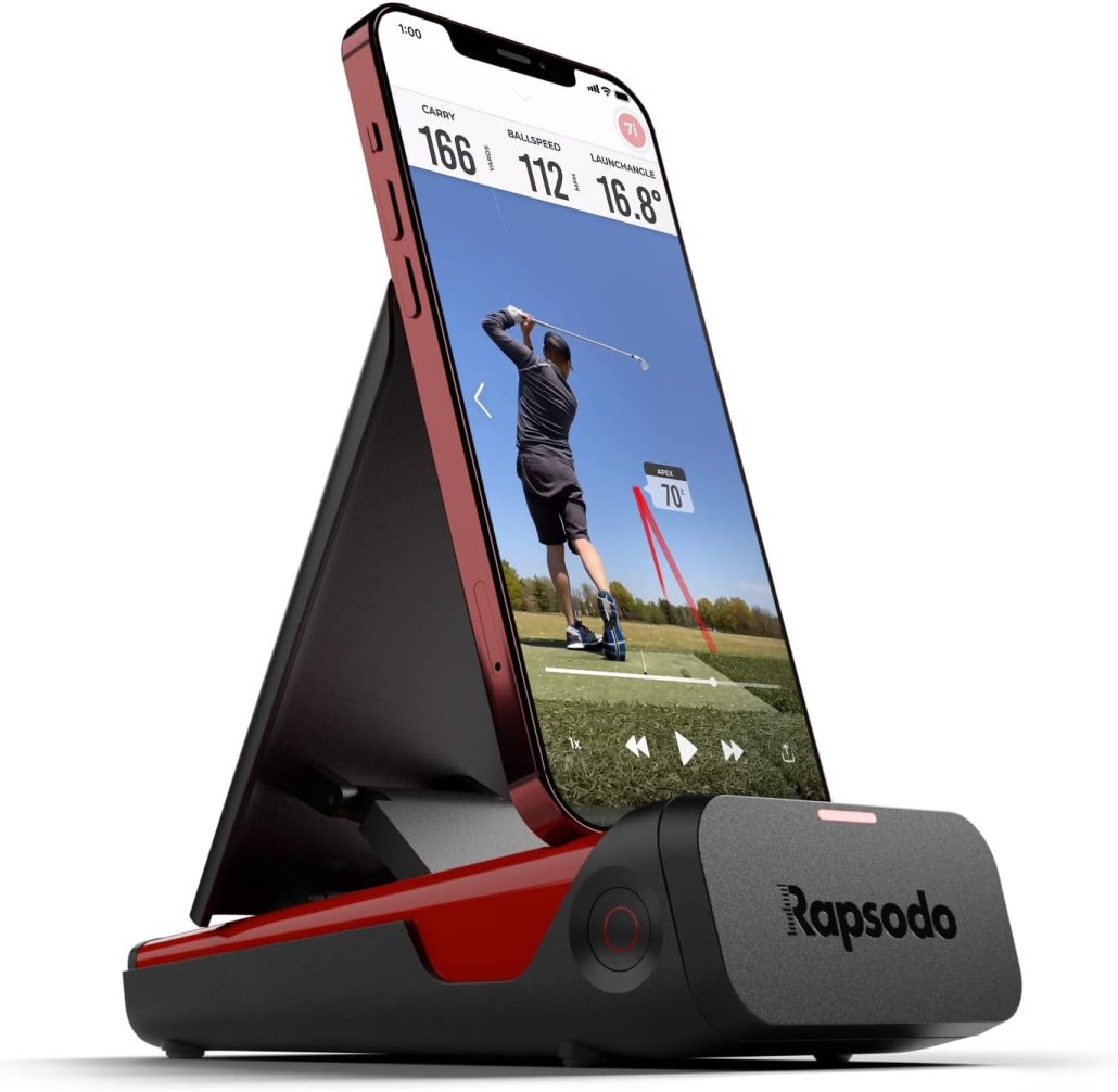 Rapsodo Mobile Launch Monitor for Golf Indoor and Outdoor Use with GPS Satellite View and Professional Level Accuracy, iPhone iPad Only